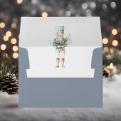 Cartes Pour Fêtes Annuelles Élégant Noisette Bleu Hiver Sleigh Happy