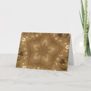 Cartes Pour Fêtes Annuelles Elégant or Brown Noël Kaleidoscope Star