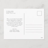 Cartes Pour Fêtes Annuelles Elégant or de Noël Aquarelle (Dos)