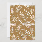 Cartes Pour Fêtes Annuelles Élégant or Joyeux Noël traditionnel (Dos)