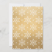 Cartes Pour Fêtes Annuelles Élégant or Joyeux script de Noël Photo (Dos)