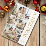 Cartes Pour Fêtes Annuelles Élégant Or moderne Quatre photos Collage Noël<br><div class="desc">Envoyez des voeux de vacances à vos proches et partagez les moments forts de votre vie cette année avec ces élégantes 4 cartes de Noël collage photo ! Design comporte quatre modèles photo à gauche de la carte, avec une typographie moderne à droite, avec "Joyeux Noël". Facile à customiser photos...</div>