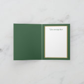 Cartes Pour Fêtes Annuelles Élégant or Noël ajouter le message lanterne (Intérieur)