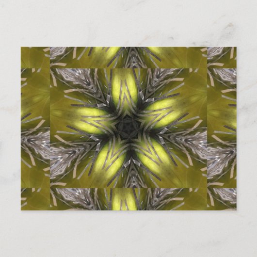 Cartes Pour Fêtes Annuelles Élégant or Silver Kaleidoscope Star de Noël (Devant)