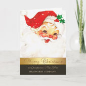 Cartes Pour Fêtes Annuelles Élégant Père Noël, Père Noël, Compagnie (Devant)