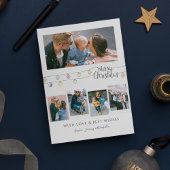 Cartes Pour Fêtes Annuelles Élégant | Photo Collage Noël