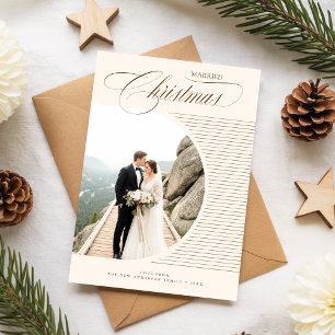 Cartes Pour Fêtes Annuelles Élégant Photo de Nouveaux Mariés Noël
