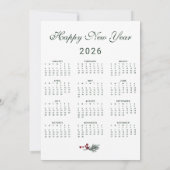 Cartes Pour Fêtes Annuelles Élégant Pine Arch Noël 2026 Calendrier photo (Dos)