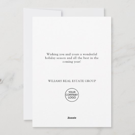 Cartes Pour Fêtes Annuelles Elégant Pine Tree Noël Accueil d'entreprise (Dos)