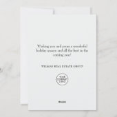 Cartes Pour Fêtes Annuelles Elégant Pine Tree Noël Accueil d'entreprise (Dos)