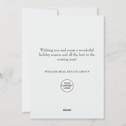 Cartes Pour Fêtes Annuelles Elégant Pine Tree Noël Accueil d'entreprise (Dos)