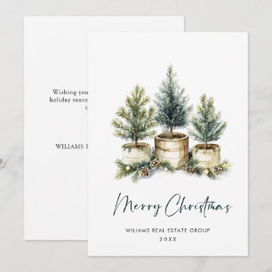 Cartes Pour Fêtes Annuelles Elégant Pine Tree Noël Accueil d'entreprise