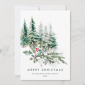 Cartes Pour Fêtes Annuelles Elégant Pine Tree Noël Accueil d'entreprise (Devant)