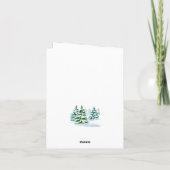 Cartes Pour Fêtes Annuelles Elégant Pine Tree Noël Accueil d'entreprise (Dos)