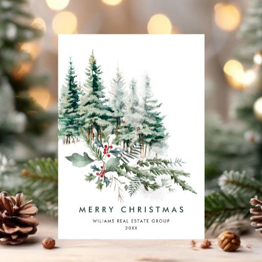 Cartes Pour Fêtes Annuelles Elégant Pine Tree Noël Accueil d'entreprise