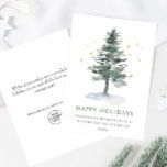 Cartes Pour Fêtes Annuelles Elégant Pine Tree Noël Accueil d'entreprise<br><div class="desc">Carte de vacances minimaliste Élégante Pine Tree Noël Salutation d'entreprise. Surprenez et apportez la joie à vos proches et rendez la fête inoubliable. Pour plus de personnalisation,  cliquez sur le lien "customiser plus" et utilisez notre outil de conception pour modifier ce modèle.</div>