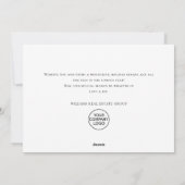 Cartes Pour Fêtes Annuelles Elégant Pine Tree Noël Société Salutation (Dos)