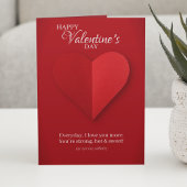 Cartes Pour Fêtes Annuelles Elégant Red Heart Cheeky Valentine's Day Card
