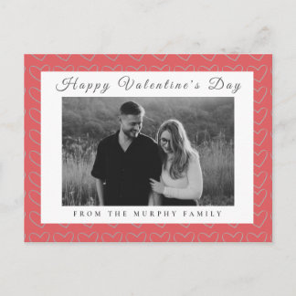 Cartes Pour Fêtes Annuelles Elegant Red Hearts Happy Valentine's Day 1 Photo