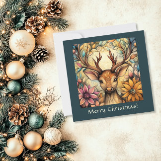 Cartes Pour Fêtes Annuelles Élégant renne personnalisable