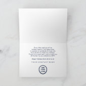 Cartes Pour Fêtes Annuelles Elegant Retro Script Season’s Greetings (Intérieur)