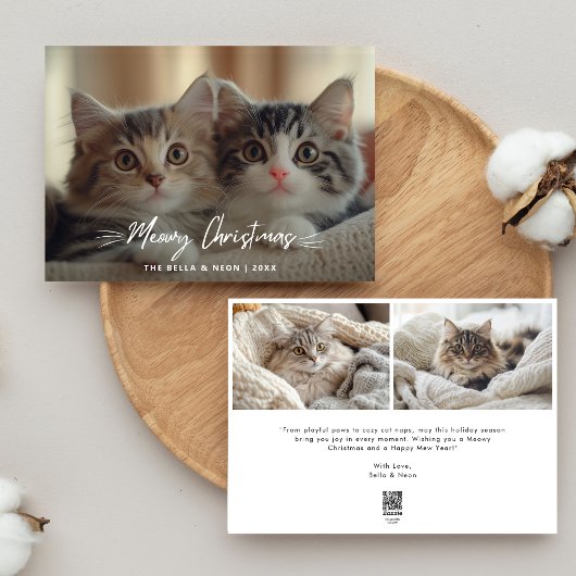 Cartes Pour Fêtes Annuelles Élégant Revêtement de Noël Meowy