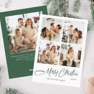 Cartes Pour Fêtes Annuelles Élégant salut minimaliste de Noël 5 Photo