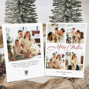 Cartes Pour Fêtes Annuelles Élégant salut minimaliste de Noël 5 Photo