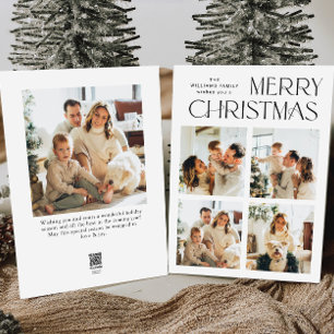 Cartes Pour Fêtes Annuelles Élégant salut minimaliste de Noël 5 Photo