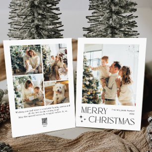 Cartes Pour Fêtes Annuelles Élégant salut minimaliste de Noël 5 Photo