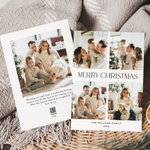Cartes Pour Fêtes Annuelles Élégant salut minimaliste de Noël 5 Photo