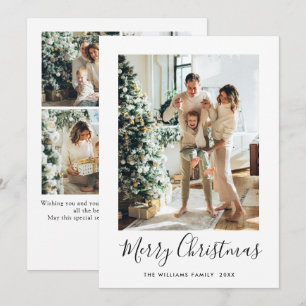 Cartes Pour Fêtes Annuelles Élégant salut minimaliste de Noël 5 Photo