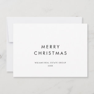 Cartes Pour Fêtes Annuelles Élégant salut minimaliste de Noël d'entreprise