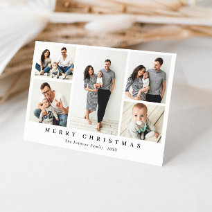 Cartes Pour Fêtes Annuelles Élégant Salutation minimaliste de Noël 6 Photo