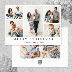 Cartes Pour Fêtes Annuelles Élégant Salutation minimaliste de Noël 6 Photo