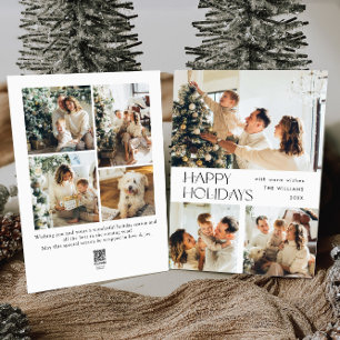 Cartes Pour Fêtes Annuelles Élégant Salutation minimaliste de Noël 7 Photo