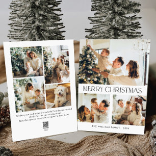 Cartes Pour Fêtes Annuelles Élégant Salutation minimaliste de Noël 7 Photo
