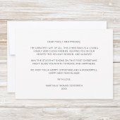 Cartes Pour Fêtes Annuelles Élégant Script blanc Paix sur Terre Gradient Photo