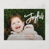 Cartes Pour Fêtes Annuelles Élégant script de brosse Joyeux Noël moderne moder (Devant)