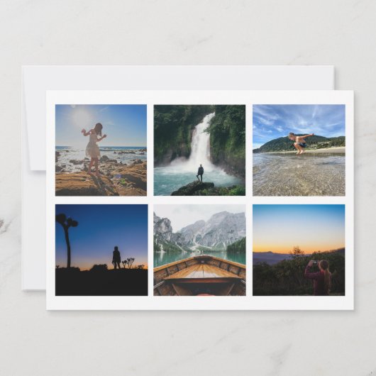 Cartes Pour Fêtes Annuelles Élégant script de brosse Joyeux Photo moderne Noël (Dos)