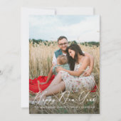 Cartes Pour Fêtes Annuelles Élégant Script Faux Gold Dots Bonne année (Devant)