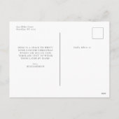 Cartes Pour Fêtes Annuelles Élégant Script Joyeux Noël 2 Photo (Dos)