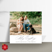 Cartes Pour Fêtes Annuelles Élégant Script Joyeux Tout Noël Côtier