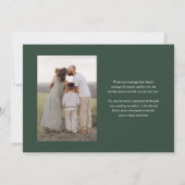 Cartes Pour Fêtes Annuelles Élégant Script Joyeux Vacances Deux photos (Dos)