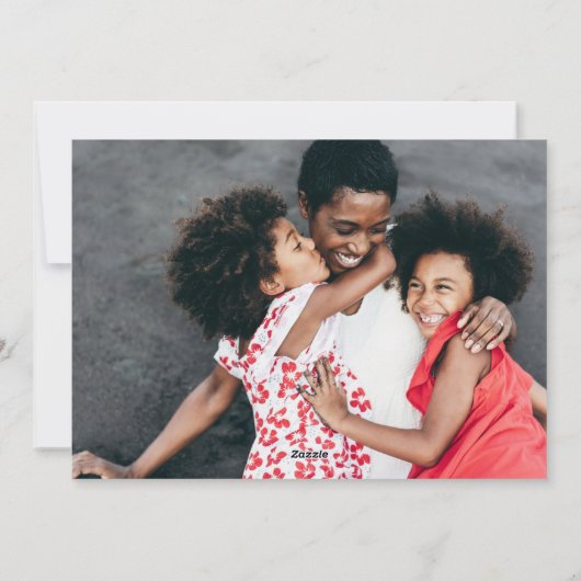 Cartes Pour Fêtes Annuelles Élégant script Mistletoe Joyeux Noël Photo (Dos)