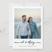 Cartes Pour Fêtes Annuelles Élégant Script Oh So Joyeux Noël Beach Photo (Devant)