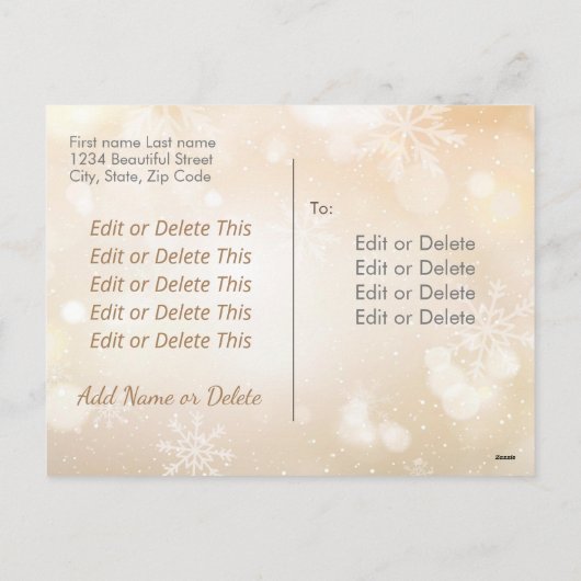 Cartes Pour Fêtes Annuelles Élégant Script Photo Noël 2 Conception latérale (Dos)