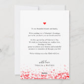 Cartes Pour Fêtes Annuelles Élégant Script Red Heart Valentine's Card Photo (Dos)