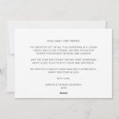 Cartes Pour Fêtes Annuelles Élégant Script Rouge Paix Sur Terre Gradient Photo (Dos)