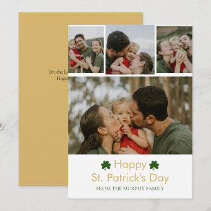 Cartes Pour Fêtes Annuelles Élégant shamrock chanceux st. Patrick's Day 4 Phot